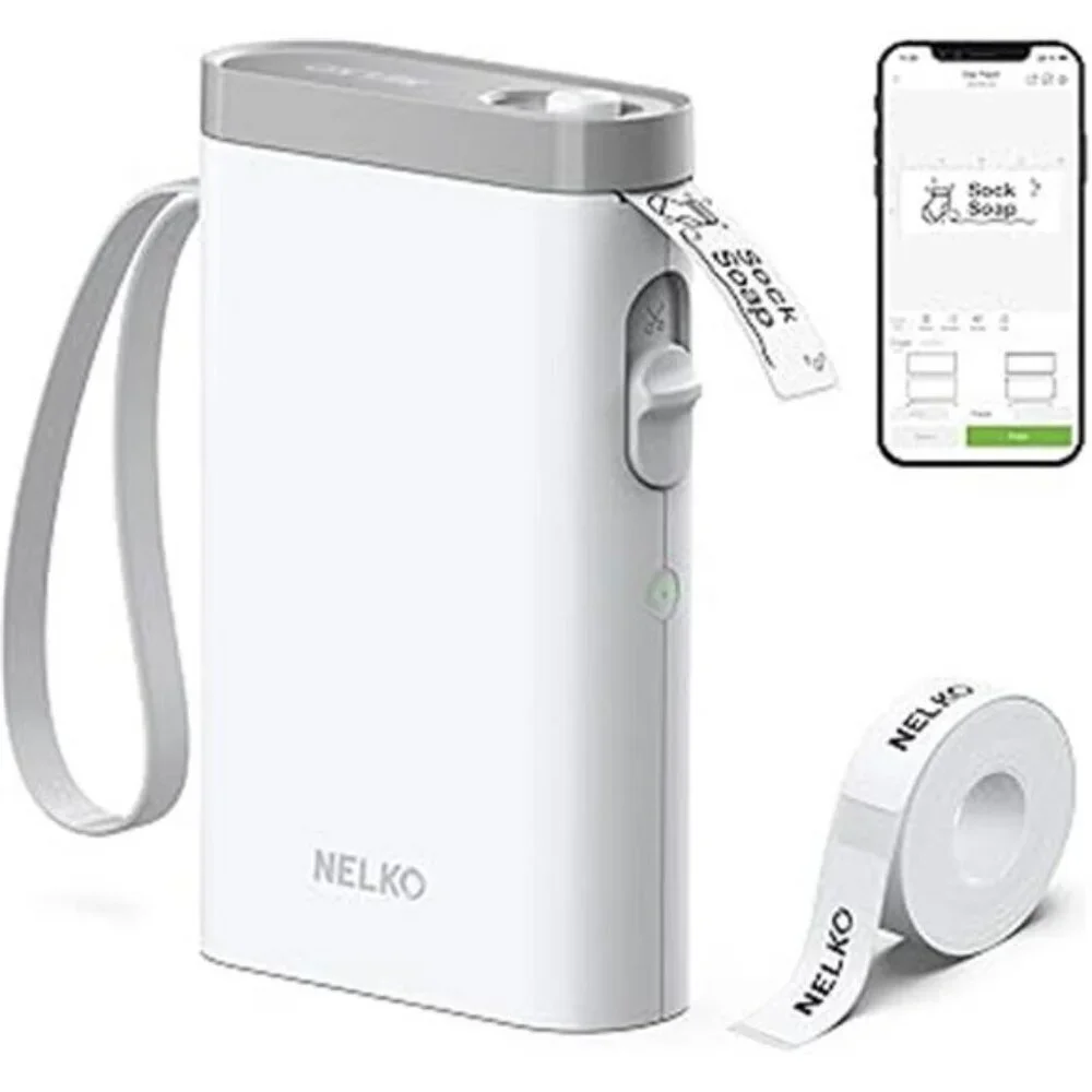 Label Maker Machine with Tape P21 Bluetooth Label Printer Wireless Mini Label